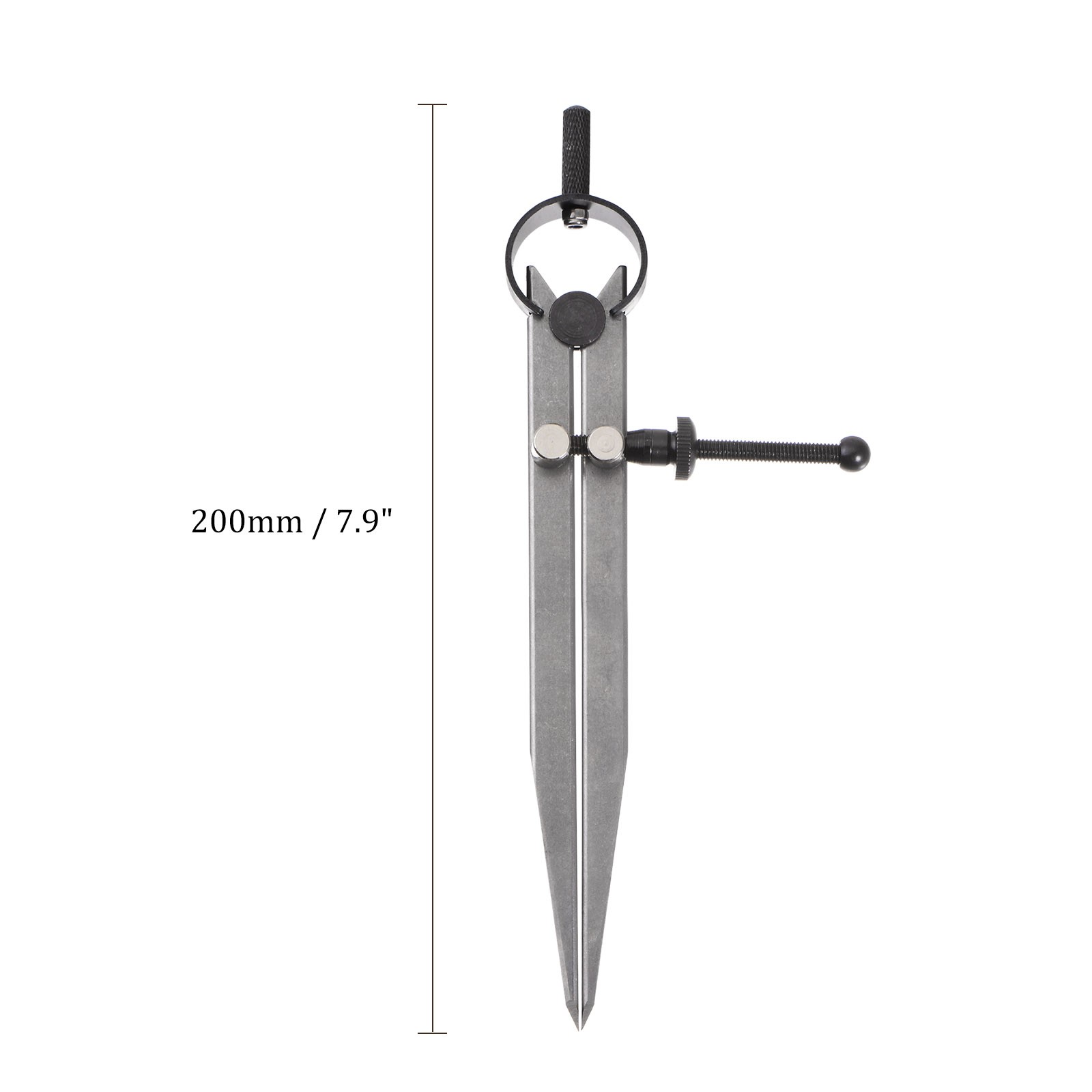 Spring Joint Caliper 6" Carbon Steel Spring Divider Caliper w Solid Nut Flat Leg