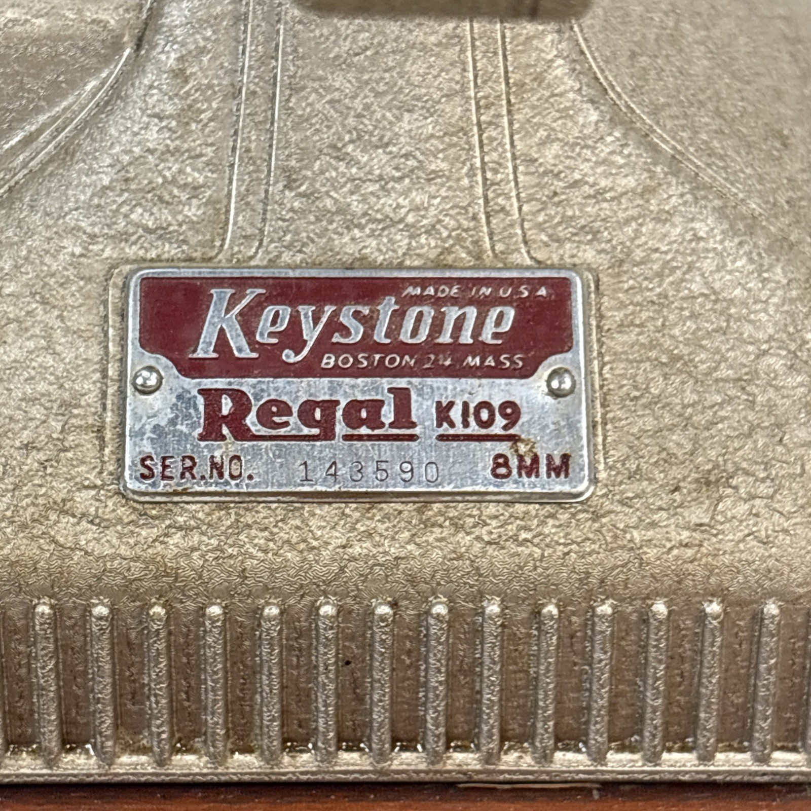KEYSTONE REGAL K-109 8MM PROJECTOR WITH CASE, PERFECT WORKING CONDITION