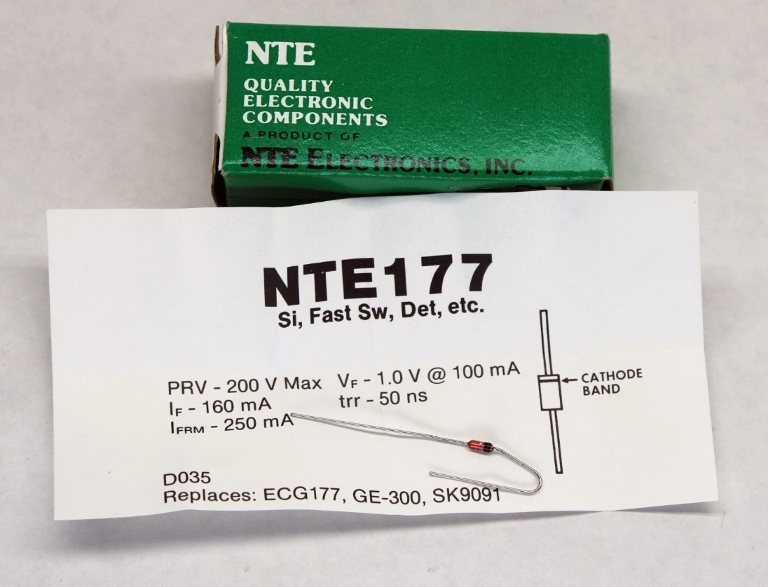 NTE 177 NTE177 SI, GENERAL PURPOSE RETIFIER FAST SWITCHING ECG177 GE-300 SK9091
