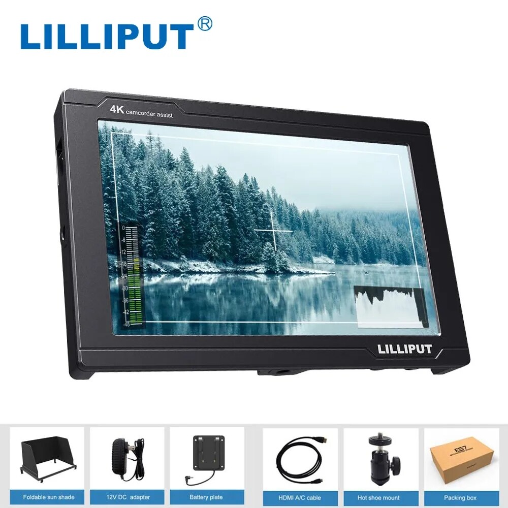 LILLIPUT FS7 7inch 4K HDMI 3G-SDI Metal Camera top Monitor For Camcorder DSLR