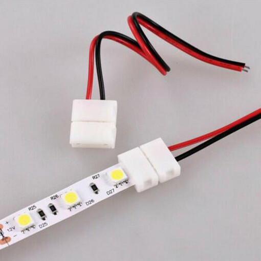 10pcs 2pin Connector Clip Adapter Wire to 8mm 10mm LED Strip 3528 2835 5050 5630