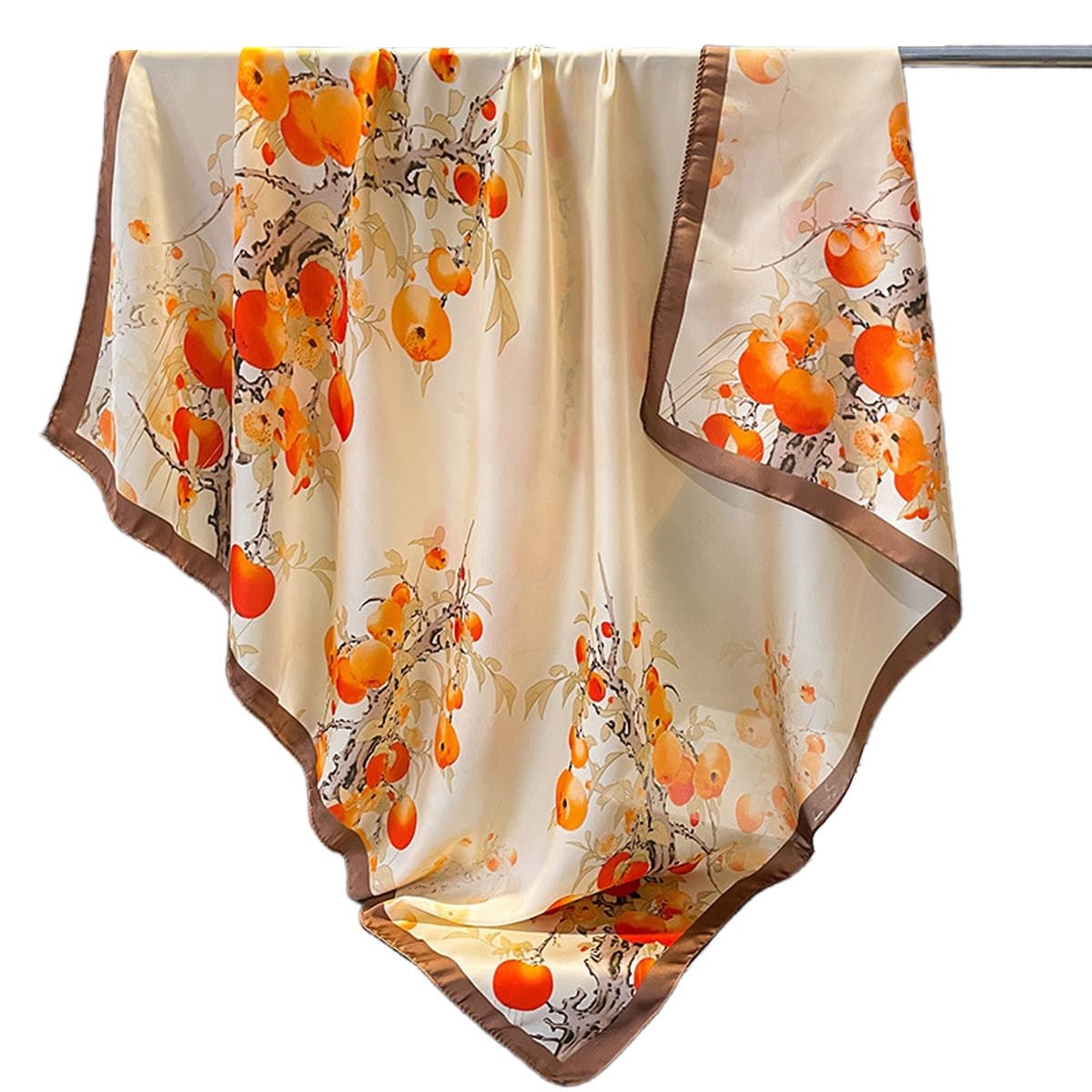 XL 43 Inch Extra Large Square Scarf Fashion Scarves Silk Feeling Hair Scarf W...