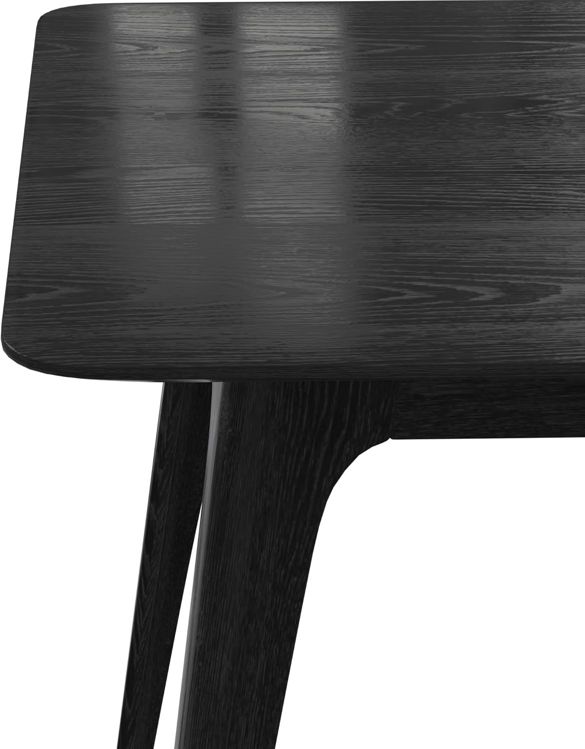 Bengi Mid - Century Modern Dining Table for 4 People, Rubberwood Kitchen Table w