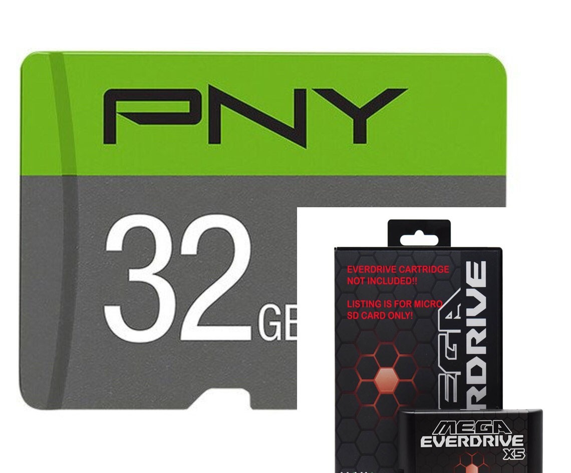 Mega Genesis Everdrive ~ Authentic 32GB MicroSD Expansion Card ~ L@@K!