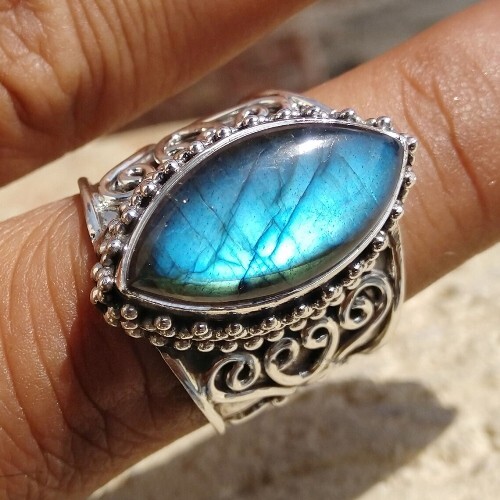 Labradorite Ring 925 Sterling Silver Handmade Gemstone Ring Designer Ring Gift