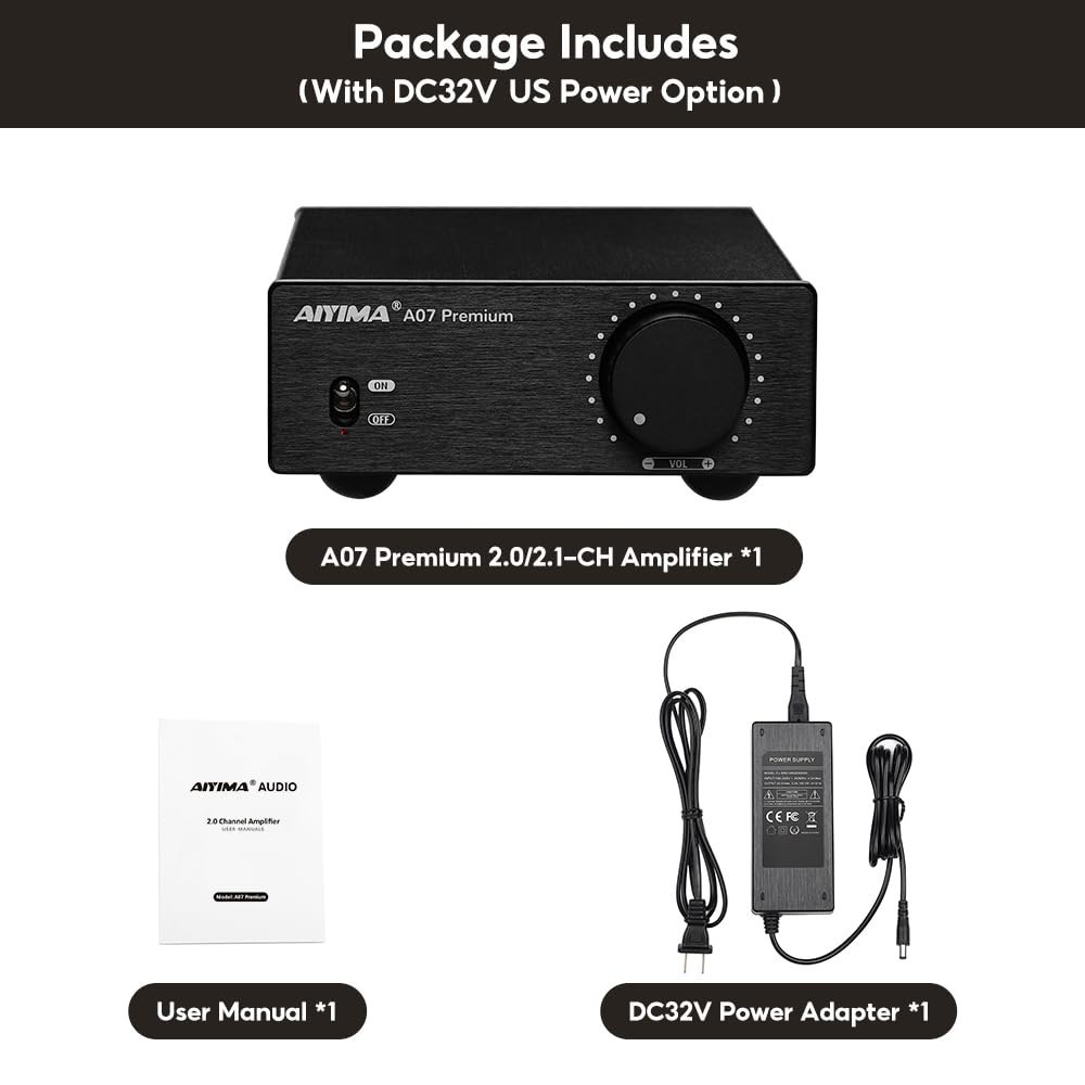 HiFi Class D Amp 300Wx2 Stereo Amplifier with Pre-Out
