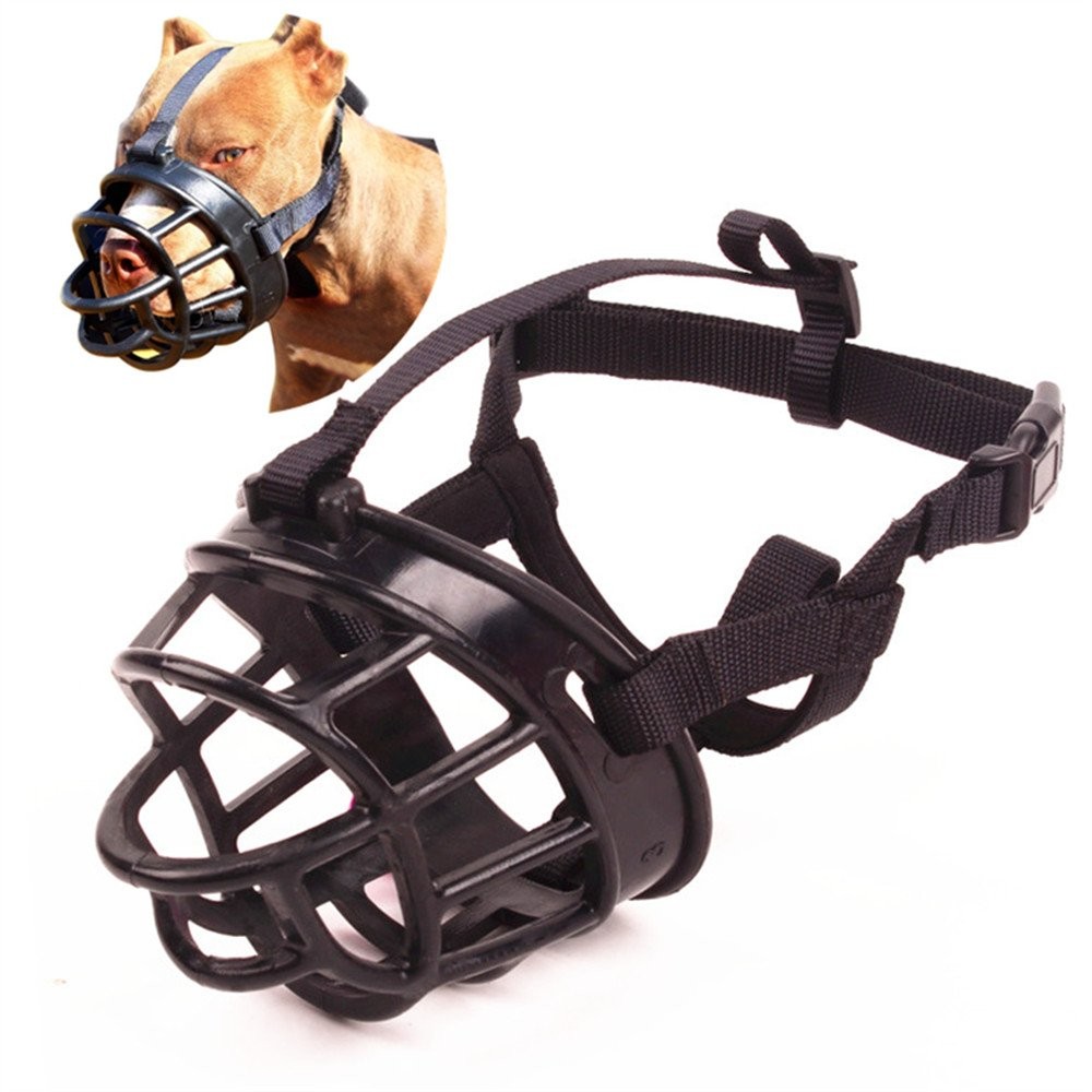 Basket Dog Muzzles-Soft Adjustable Breathable Mask Anti Biting Chewing Barkin...