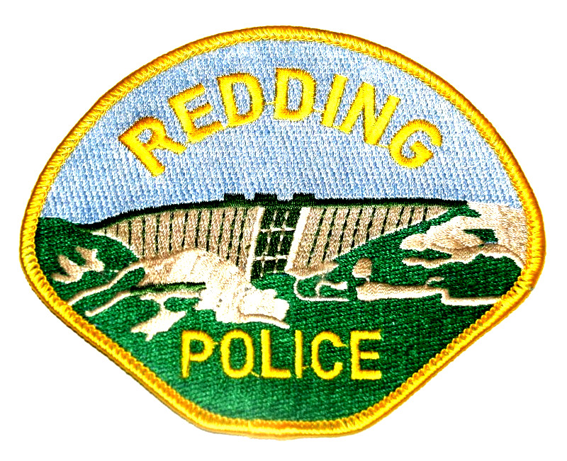 REDDING CALIFORNIA CA Police Patch DAM BRIDGE WATERFALL ROCKS J3