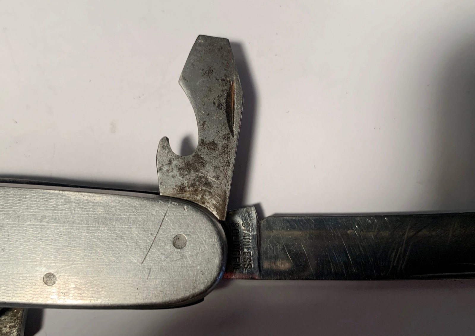 Solingen Germany Stainless Multi Tool Pocket Knife Corkscrew Bottle Opener