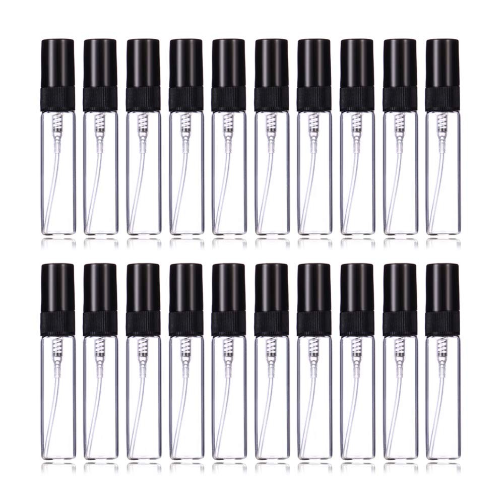 20pcs 5ml Empty Perfume Spray Bottles Refillable Travel Mist Atomizer