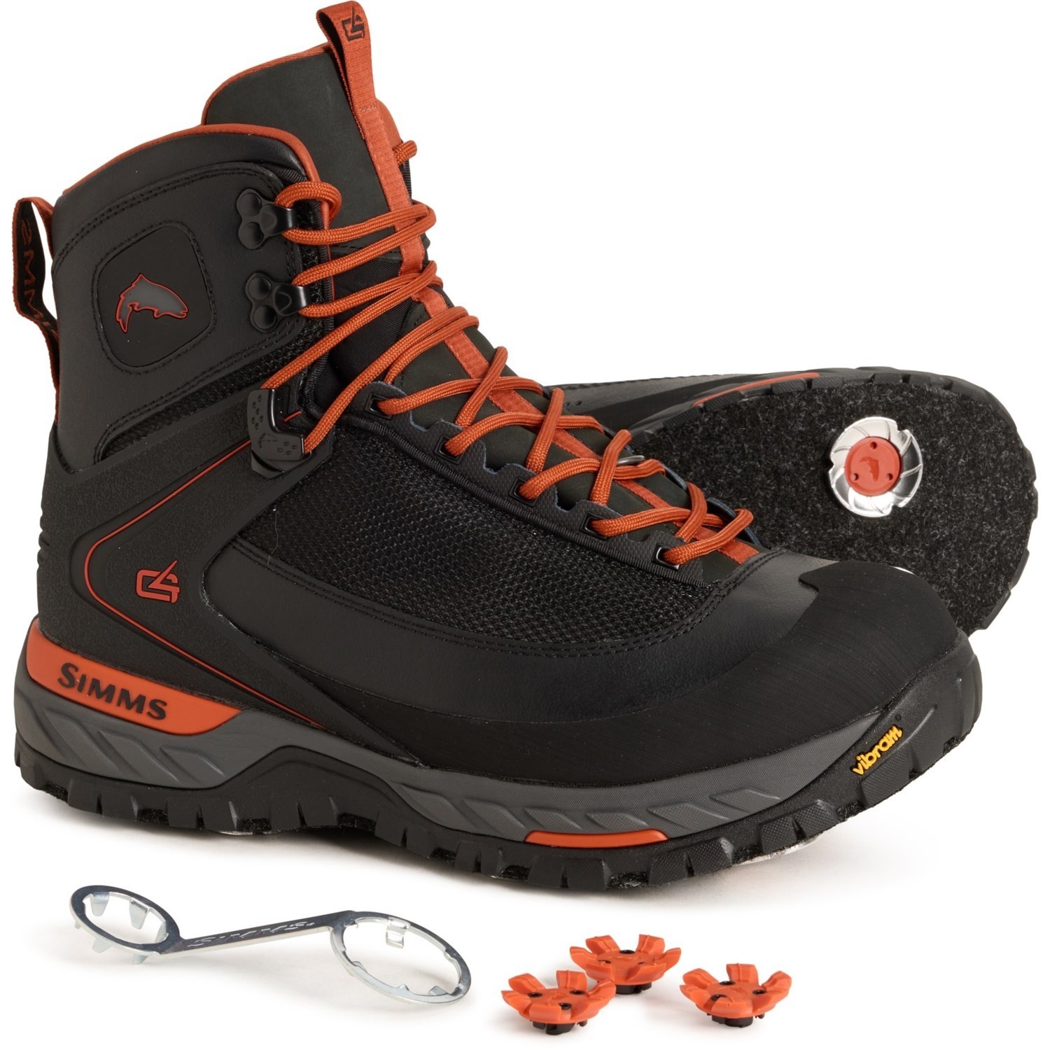 Simms Men's G4 PRO Powerlock Wading Boots, Felt Sole (S499.99 MSRP) New with Box