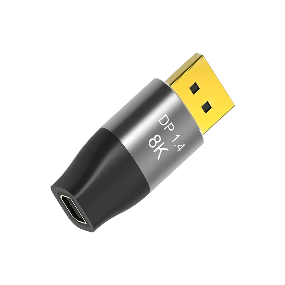 Display Port DP Male to Mini DisplayPort Female Connector 1.4 8K Adapter Plugs