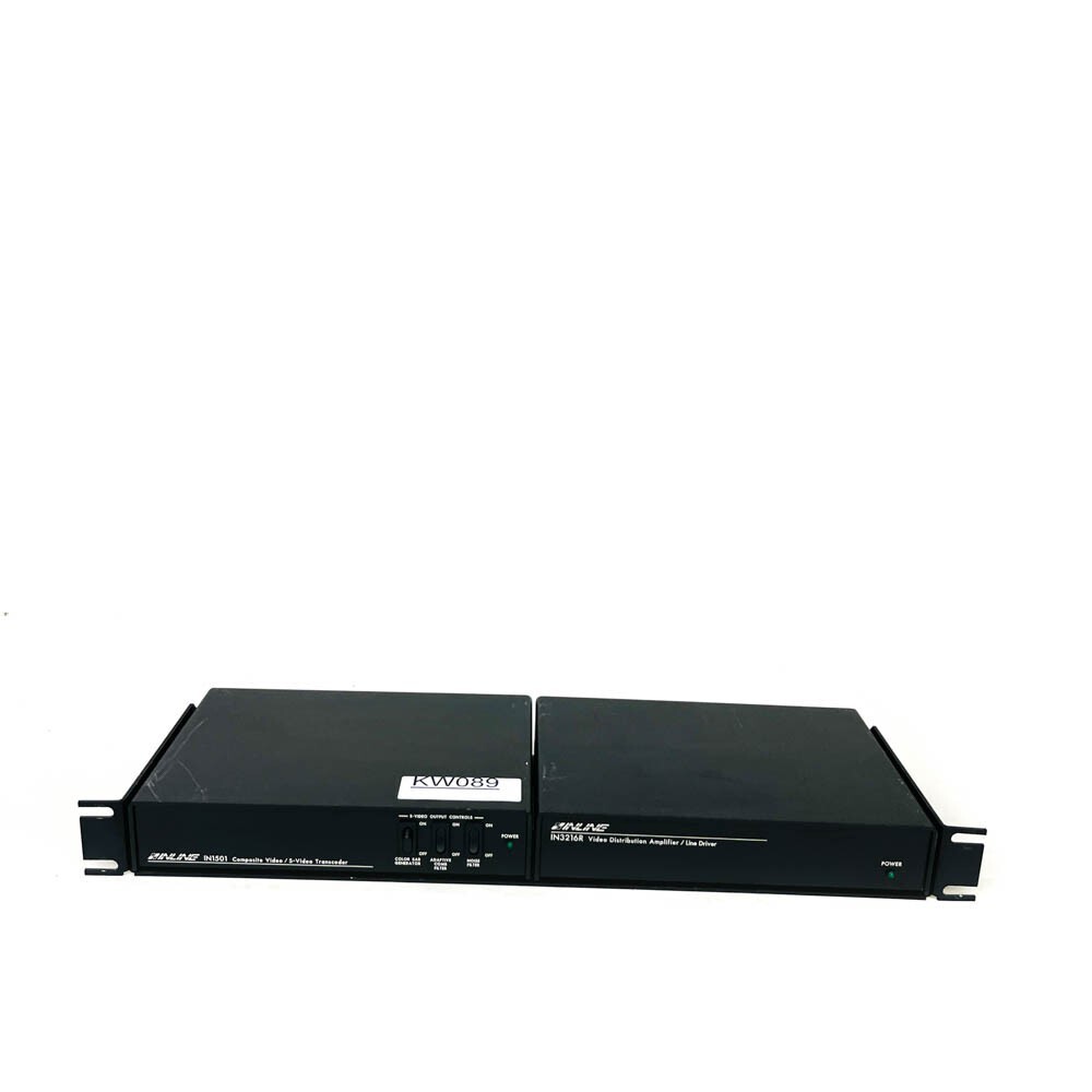 Inline IN1501 Video Transcoder with IN3216R Distribution Amplifier Line Driver