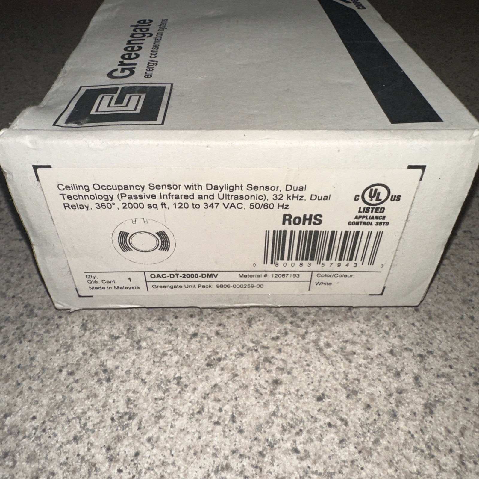 OAC-DT-2000-DMV ceiling occupancy sensor BY COOPER GREENGATE