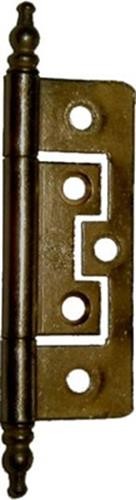 (12 Pack) No Mortise Hinge 3-5/8" x 1" Statuary Bronze