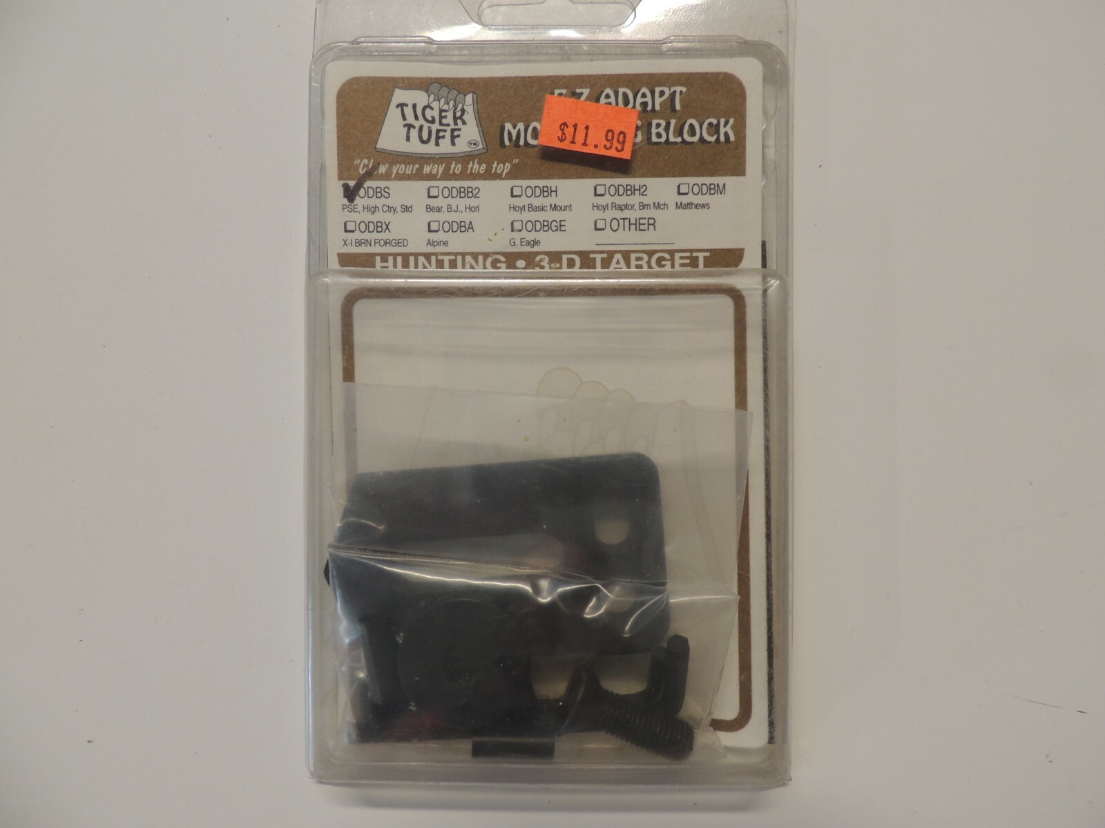 Tiger Tuff E-Z Adapt Mounting Block ODBS PSE High Ctry Std New in package