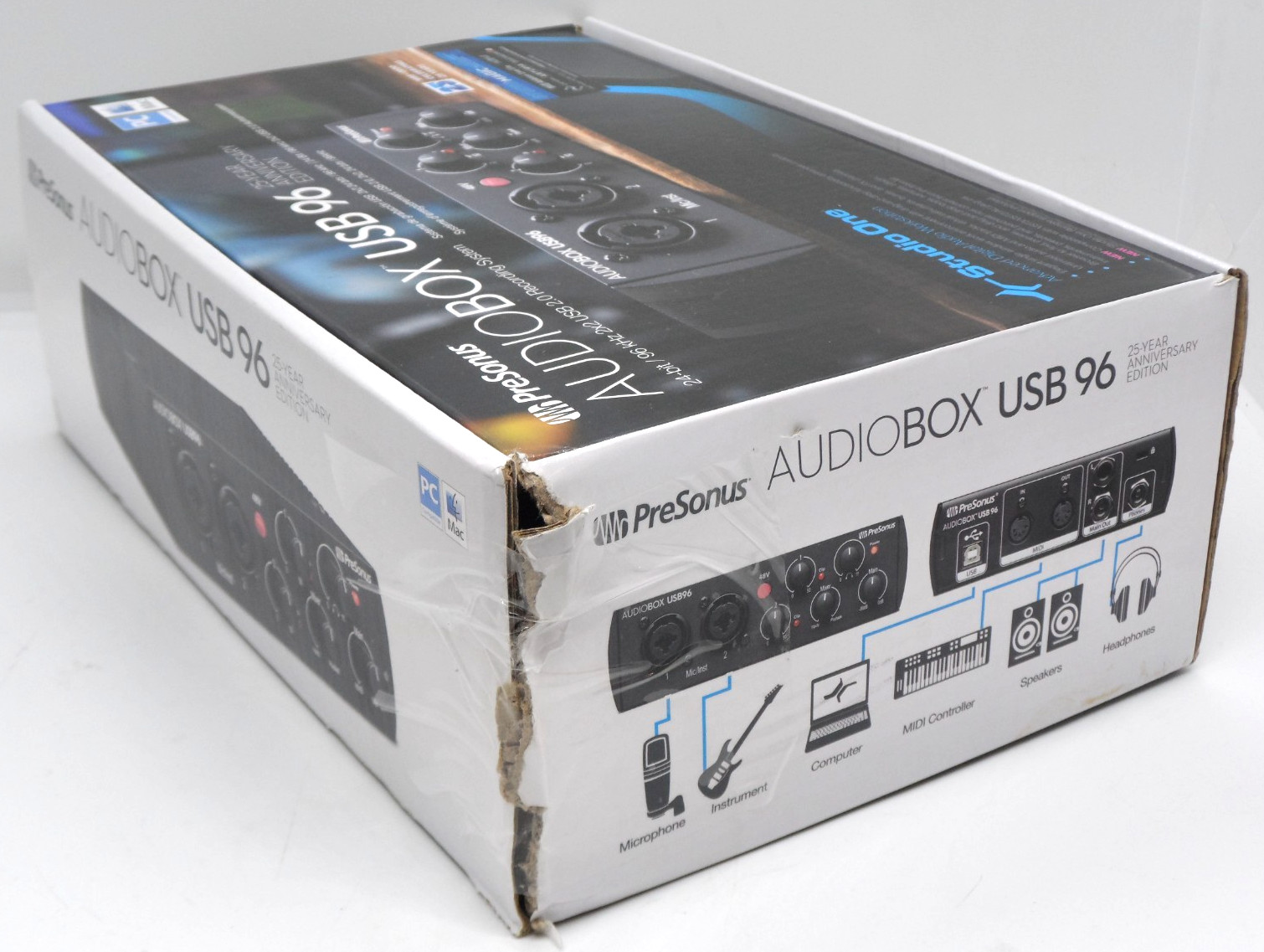 PreSonus AUDIOBOX 2-Channel MIDI Recording Interface USB96 Tested Working