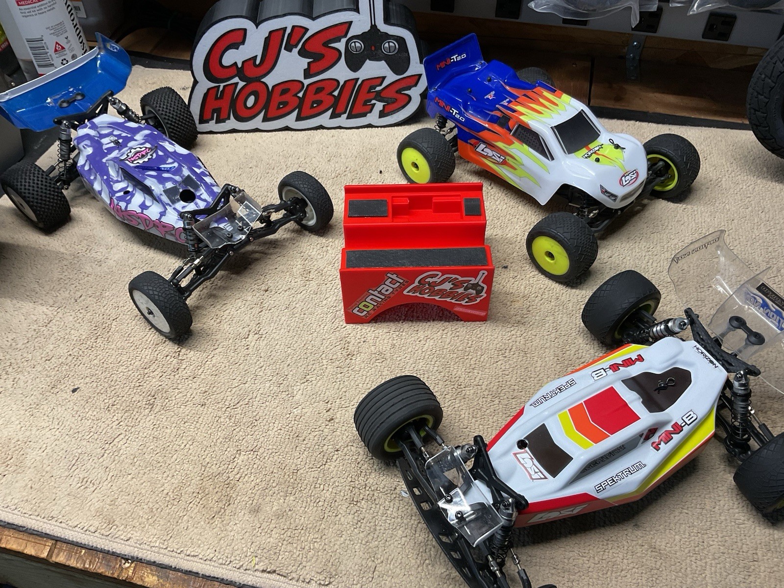 Team Losi Mini B - T Display / Work Stand 3D Printed RC Part New SALE PRICE