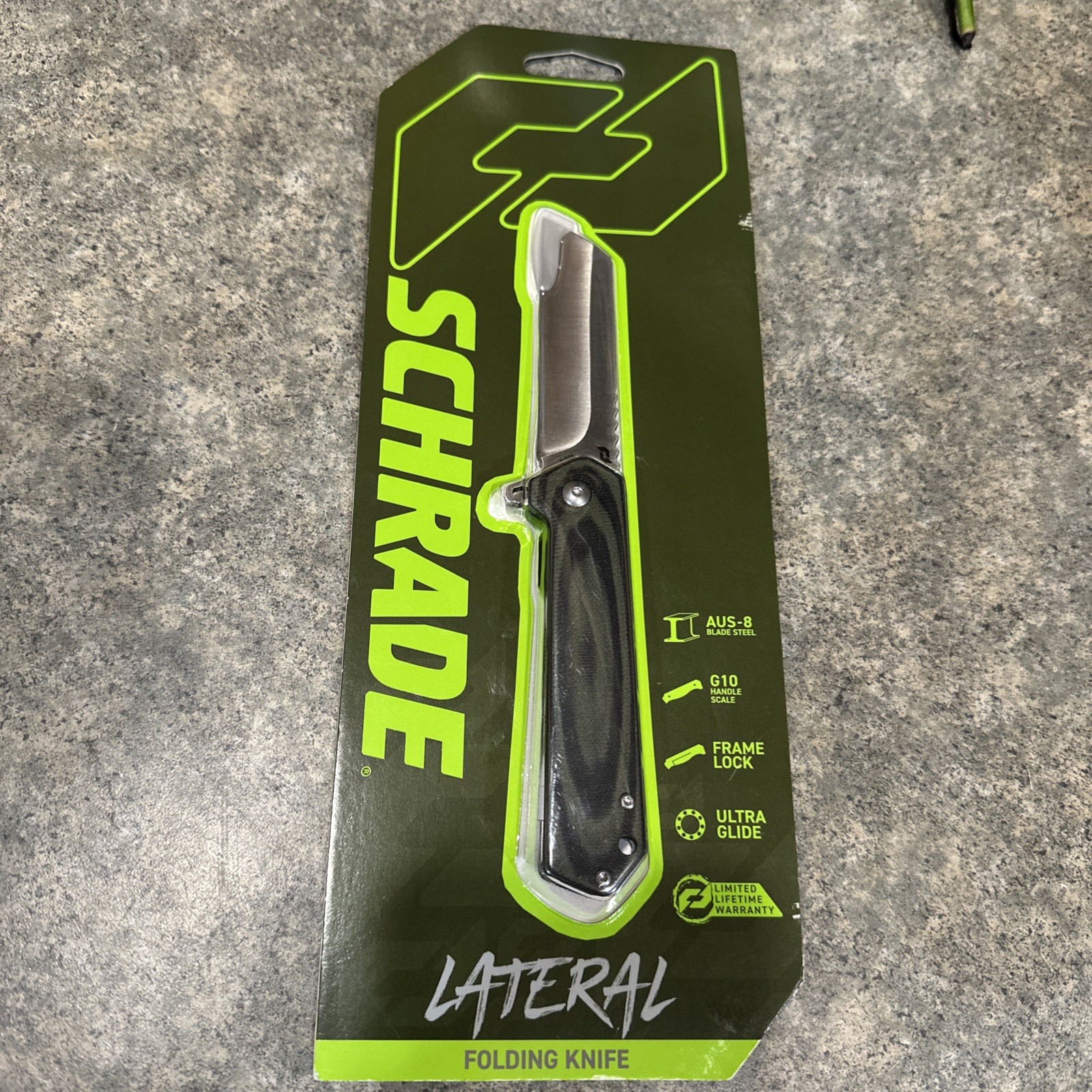Schrade Ultimatum Folding Knife 3.5″ AUS-8 G10 Handle (Brand New)
