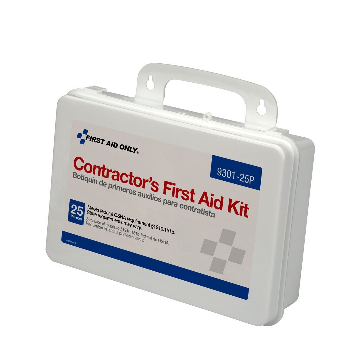 First Aid Only 9301-25P 25-Person Contractor's 176 Piece Set, White