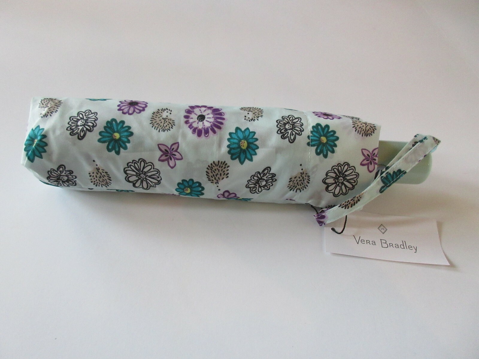 Vera Bradley Automatic Open/Close Umbrella Penelope The Hedgehog Print NWT
