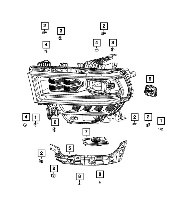 Genuine Mopar Actuation Module Left 68448767AA