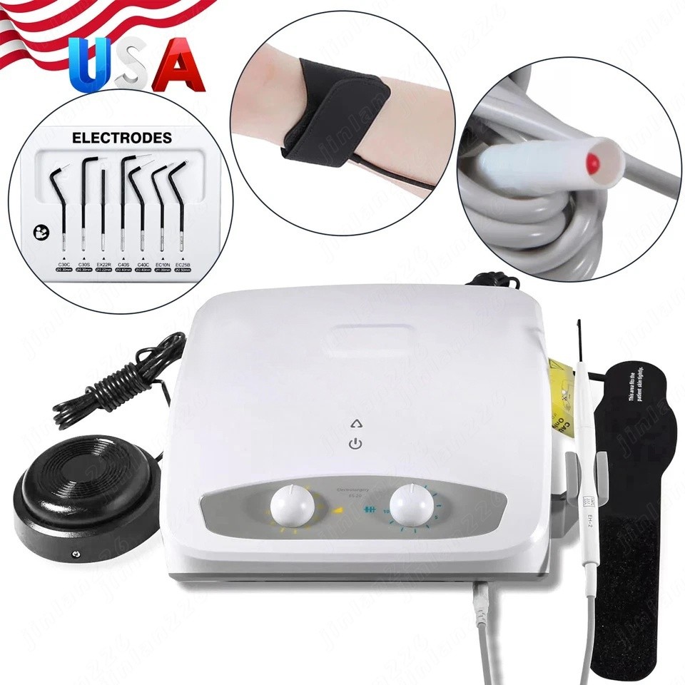 Dental Electro Electrosurgery Unit Machine High Frequency Electric 7pcs Knife US