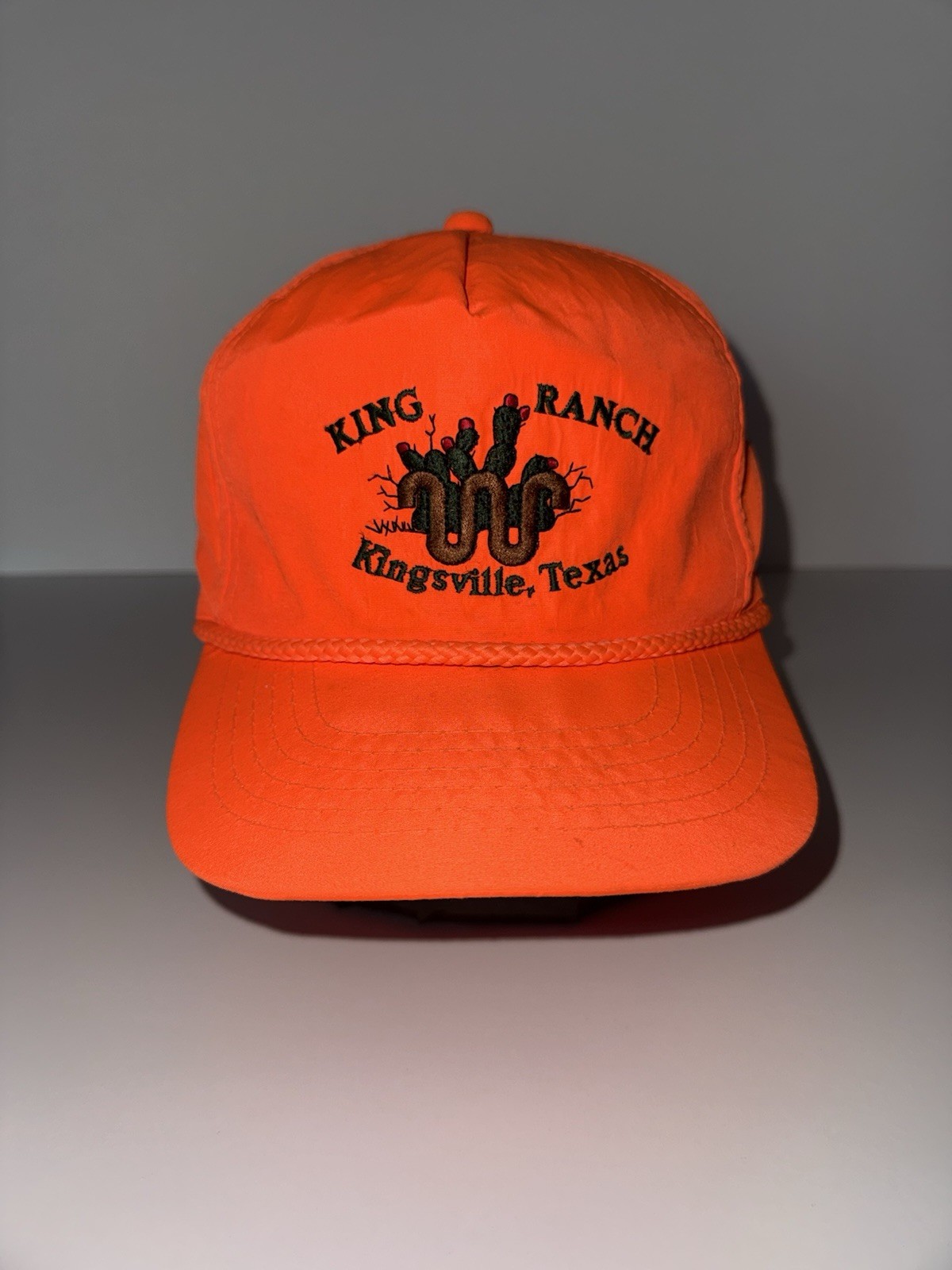 Youngan Hat Company King Ranch Kingsville Texas Orange Adjustable Ball Cap