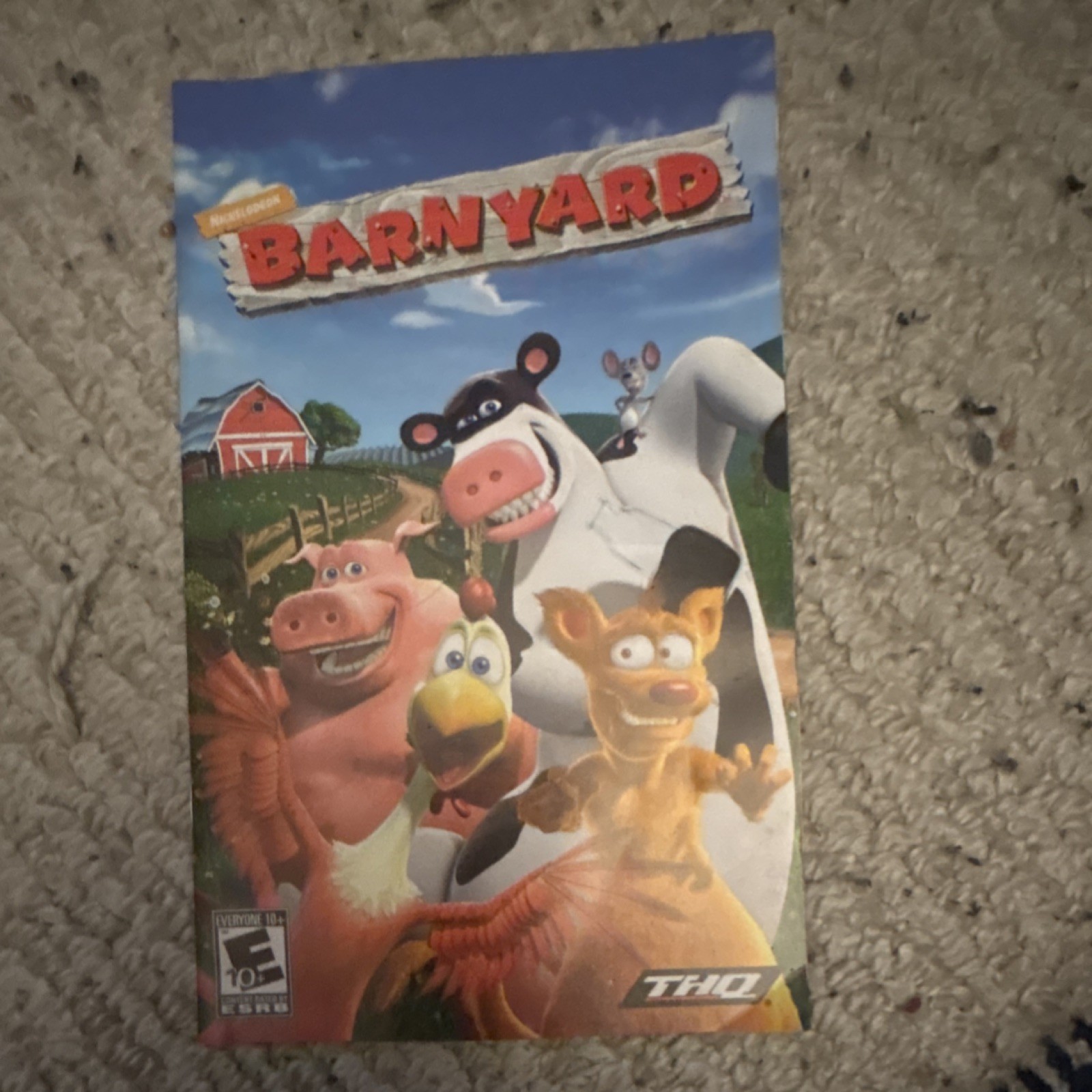 THQ Barnyard & Avatar: The Last Airbender Original Manual PlayStation 2, English