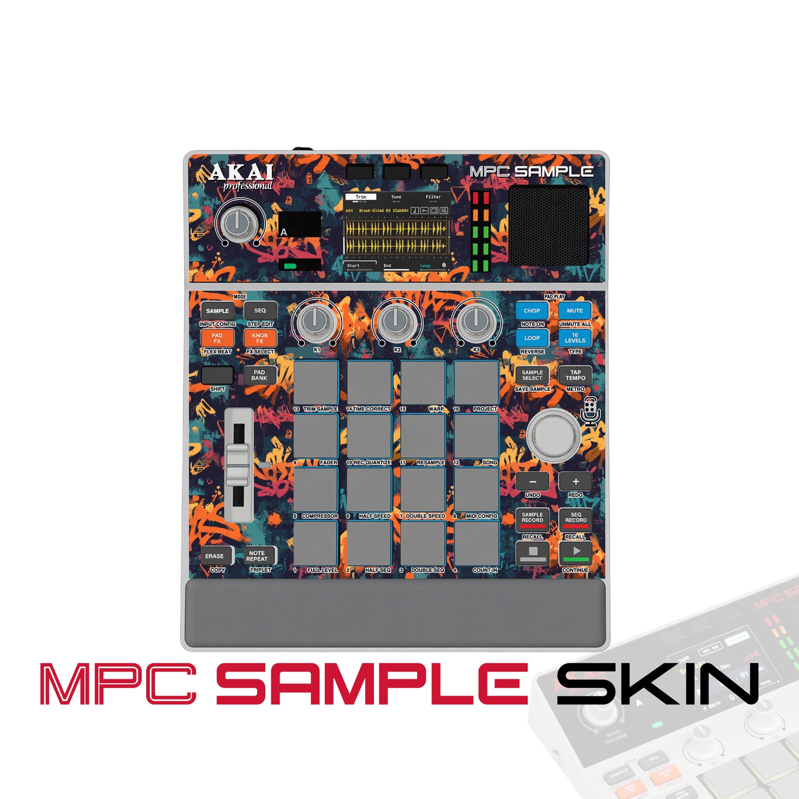 Akai MPC Sample Skin / Urban Sunset Splash