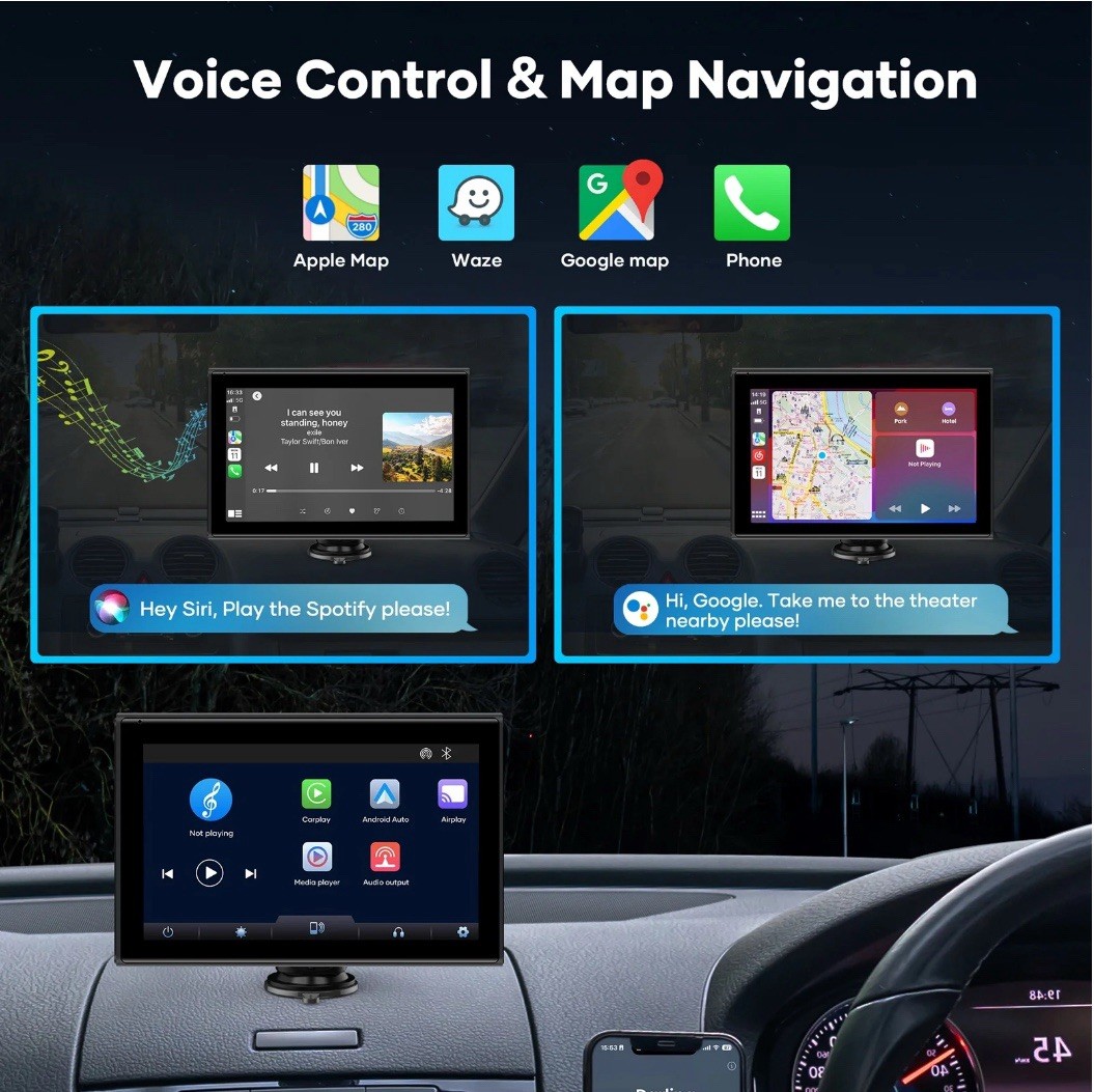 Miroir Drivv Play 7" Car Play & Android Auto