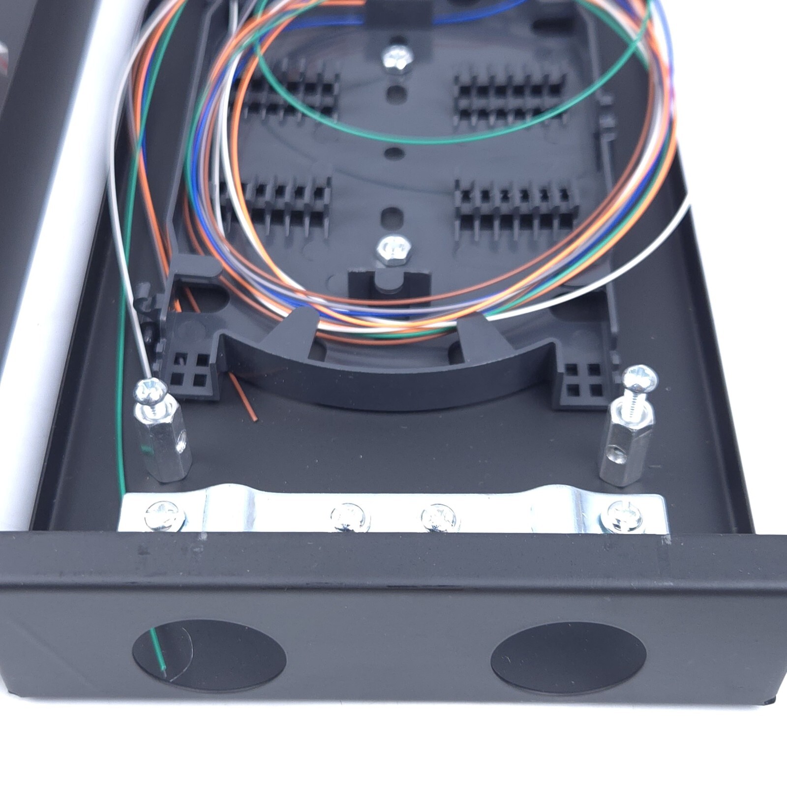 SC SM 6Port Box +Cables Wall Mount Fiber Enclosure Splicing Module, Loaded