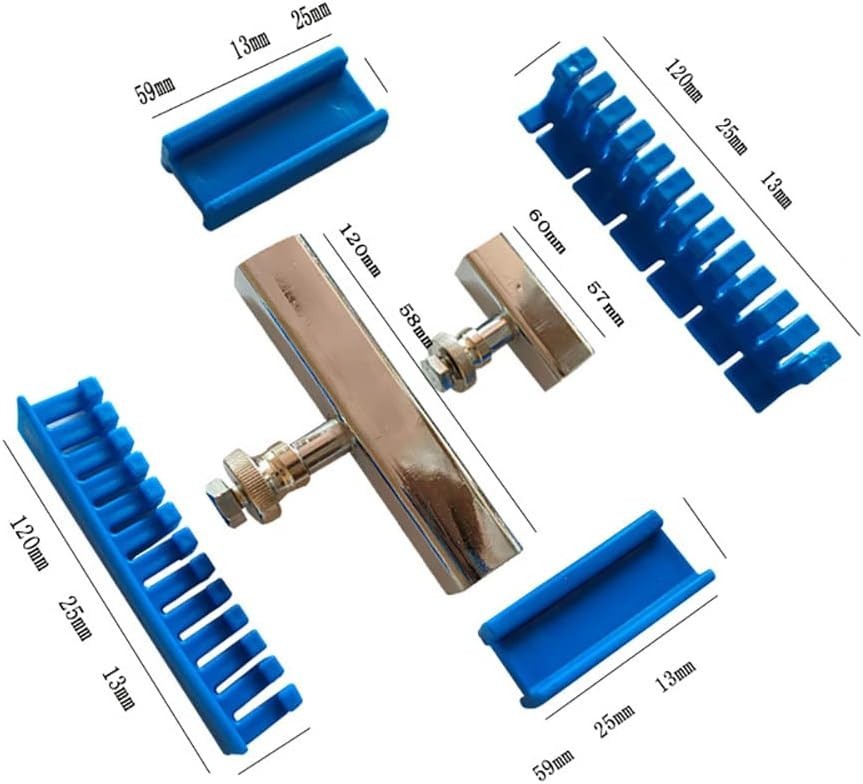 6-Piece Nylon Paintless Glue Puller Tabs for Quick Dent Repair - Auto Tool Kit
