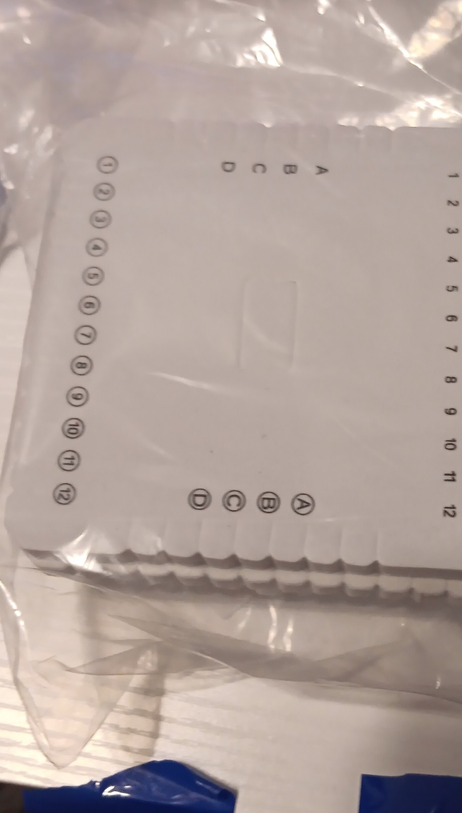 Foam Weaving Loom Thread Holders with Numbered Slots for Craft Projects