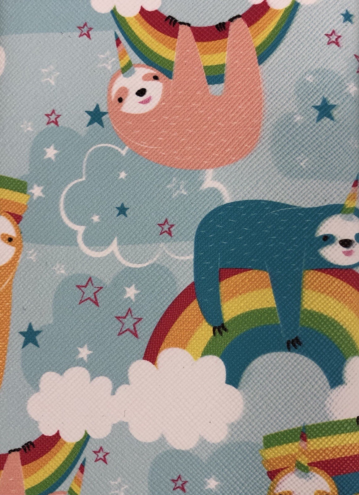 New Eyeglass Glasses Protective Storage Pouch Case Rainbows Sloth Print