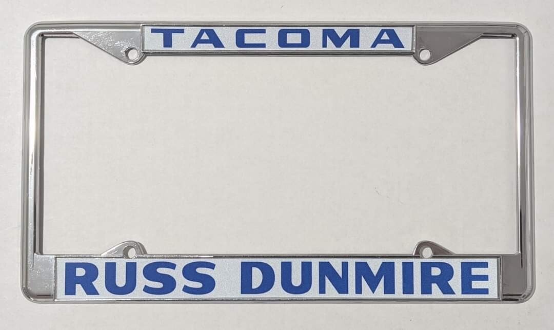 Russ Dunmire Oldsmobile License Plate Frame