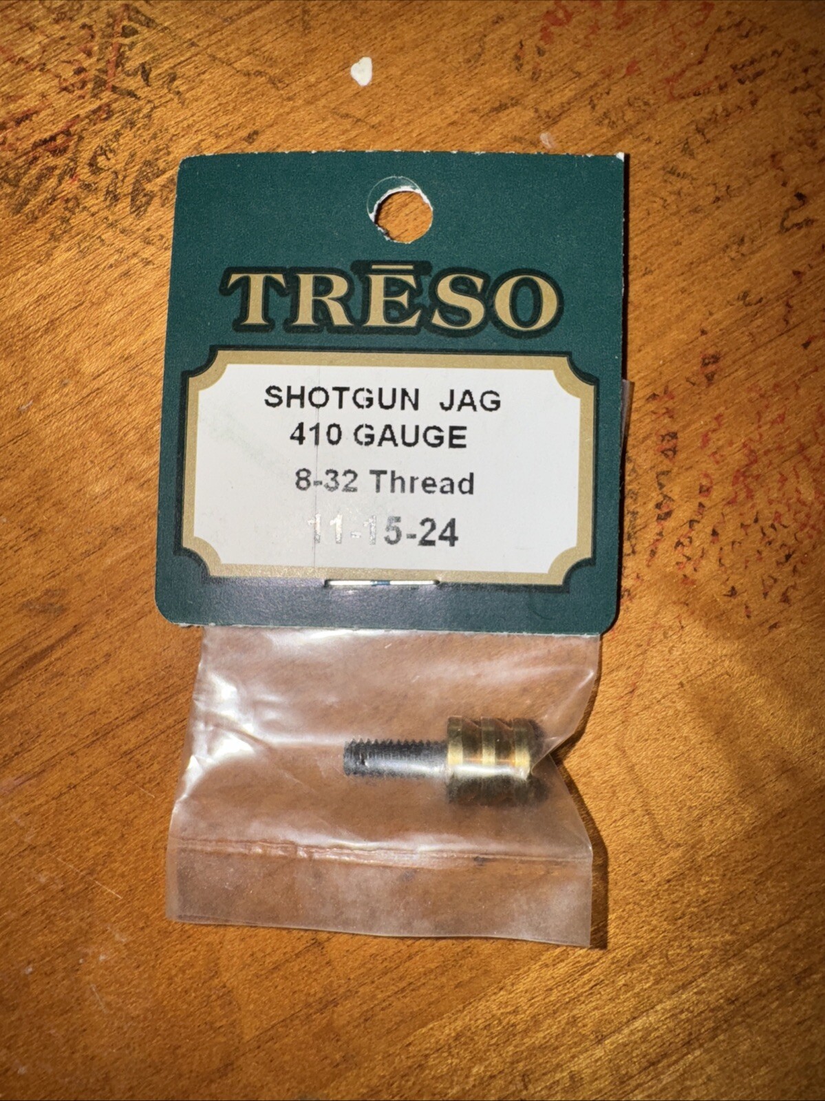 Treso Brass Shotgun Cleaning Jag - 8/32 Steel threads .410 Gauge Free Shipping