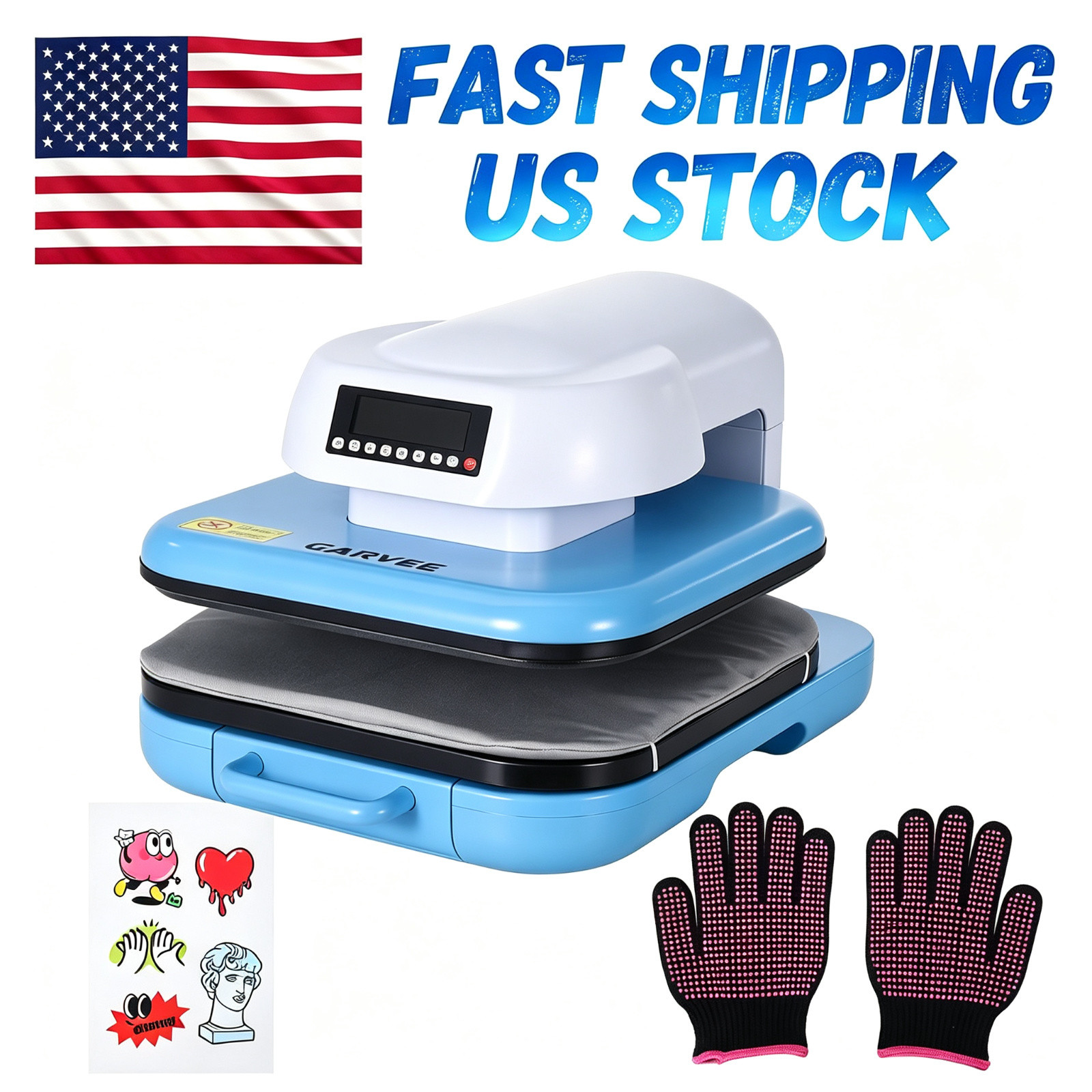 Automatic Heat Machine 15x15 Inch Smart Auto Release Adjustable 4 Memory Press