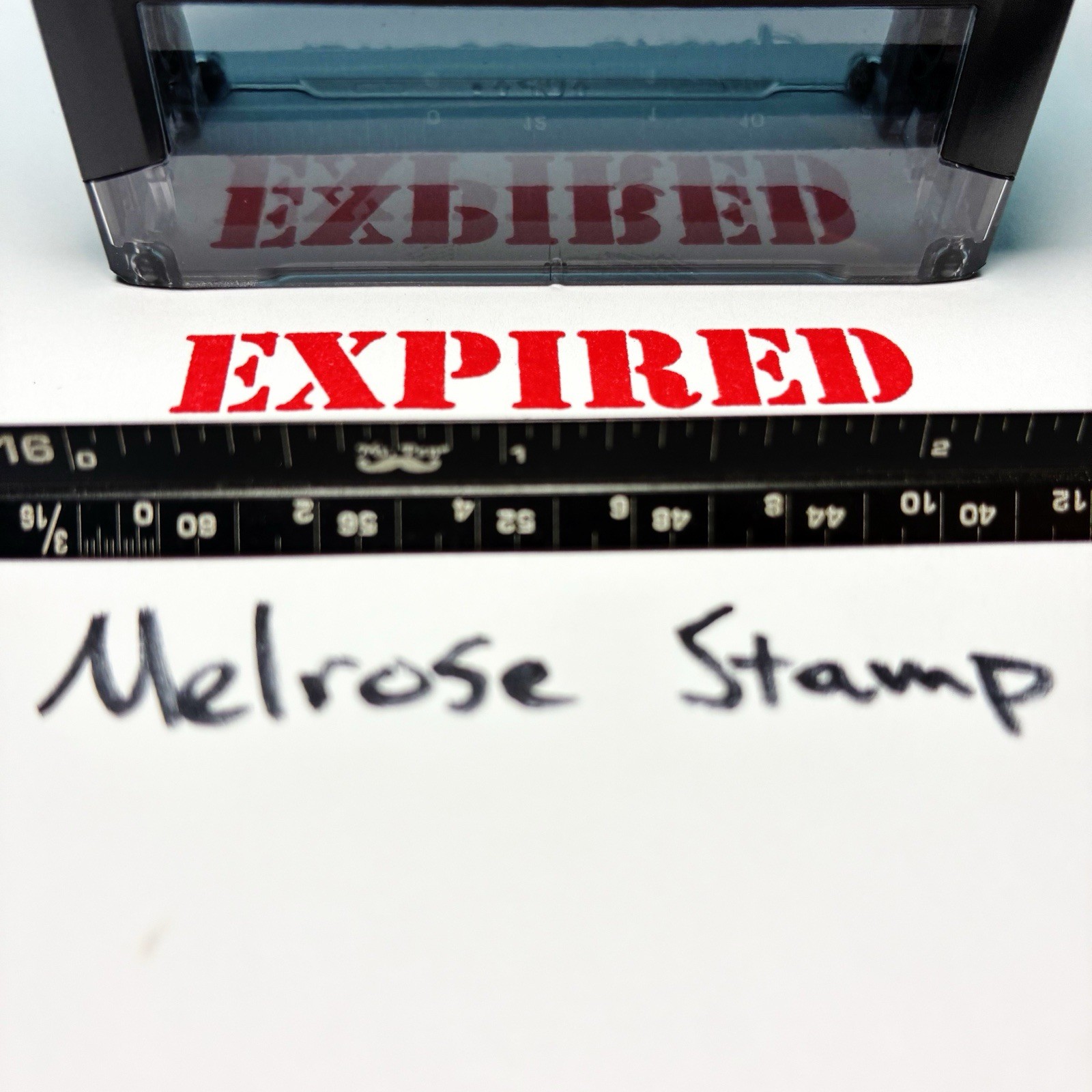 Expired Rubber Stamp Red Ink Self Inking Ideal 4913