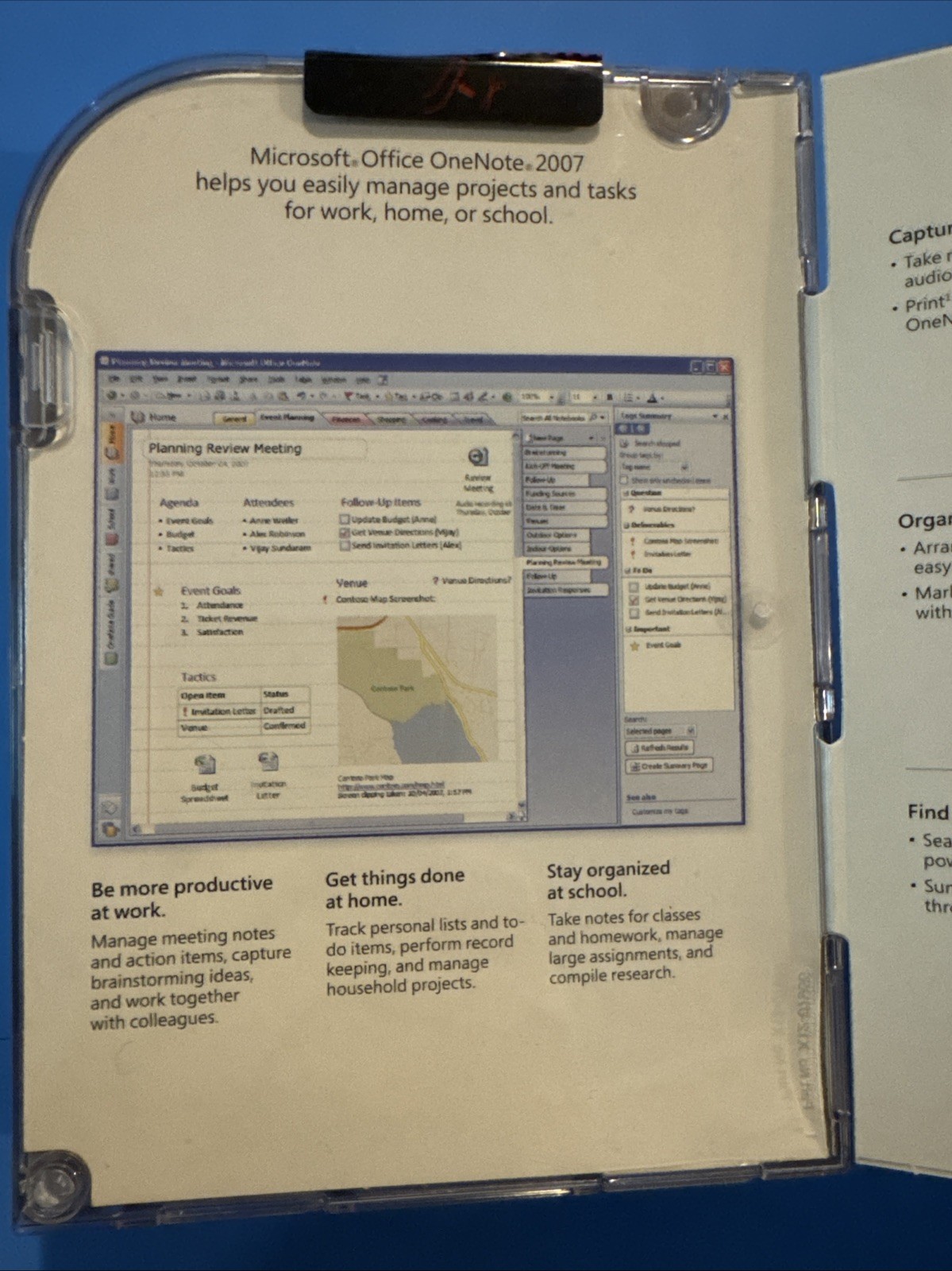 Microsoft Office OneNote 2007 w / Product Key And Disc Only
