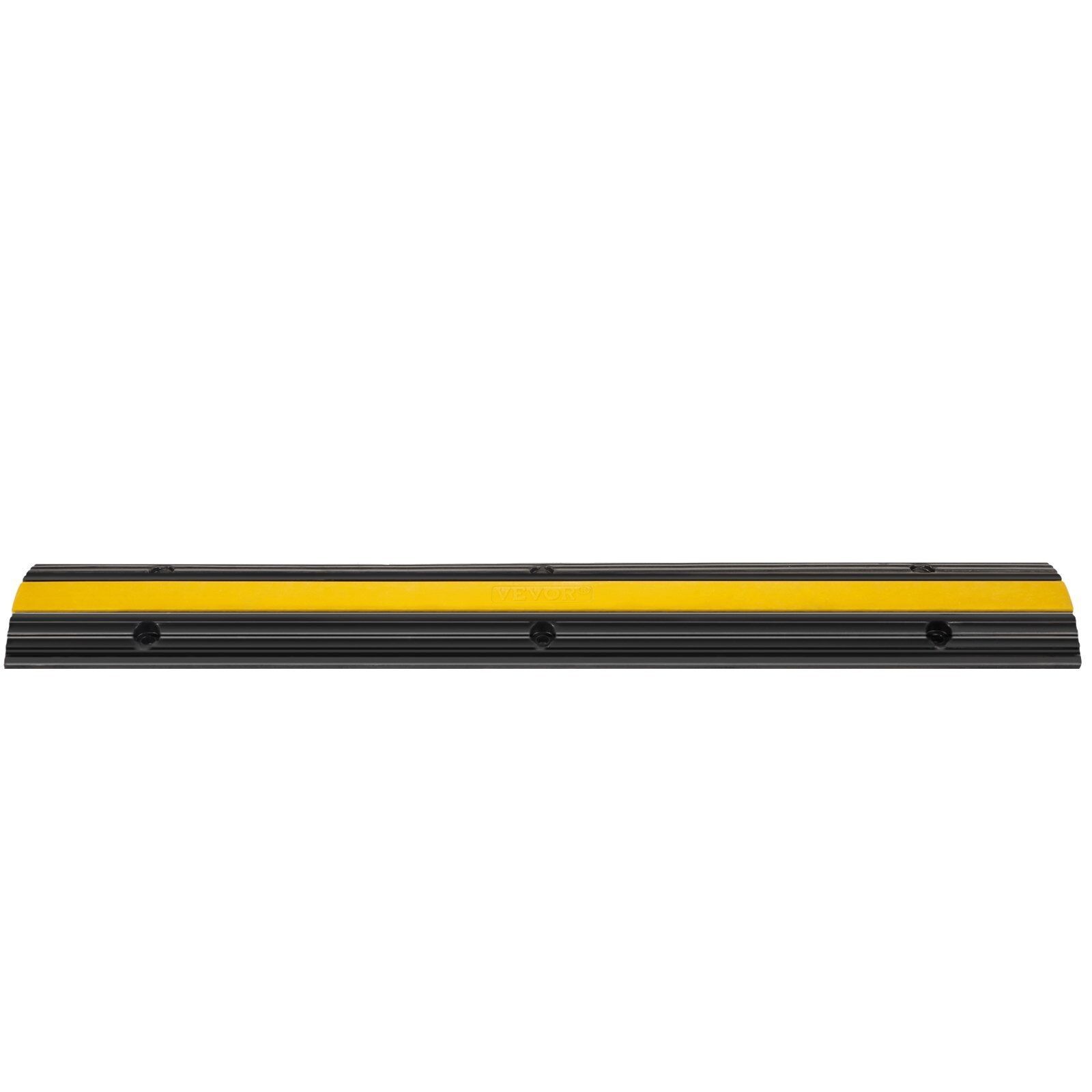 4 Pack 1-Channel Rubber Cable Protector Ramps 22046Lbs Capacity Driveway