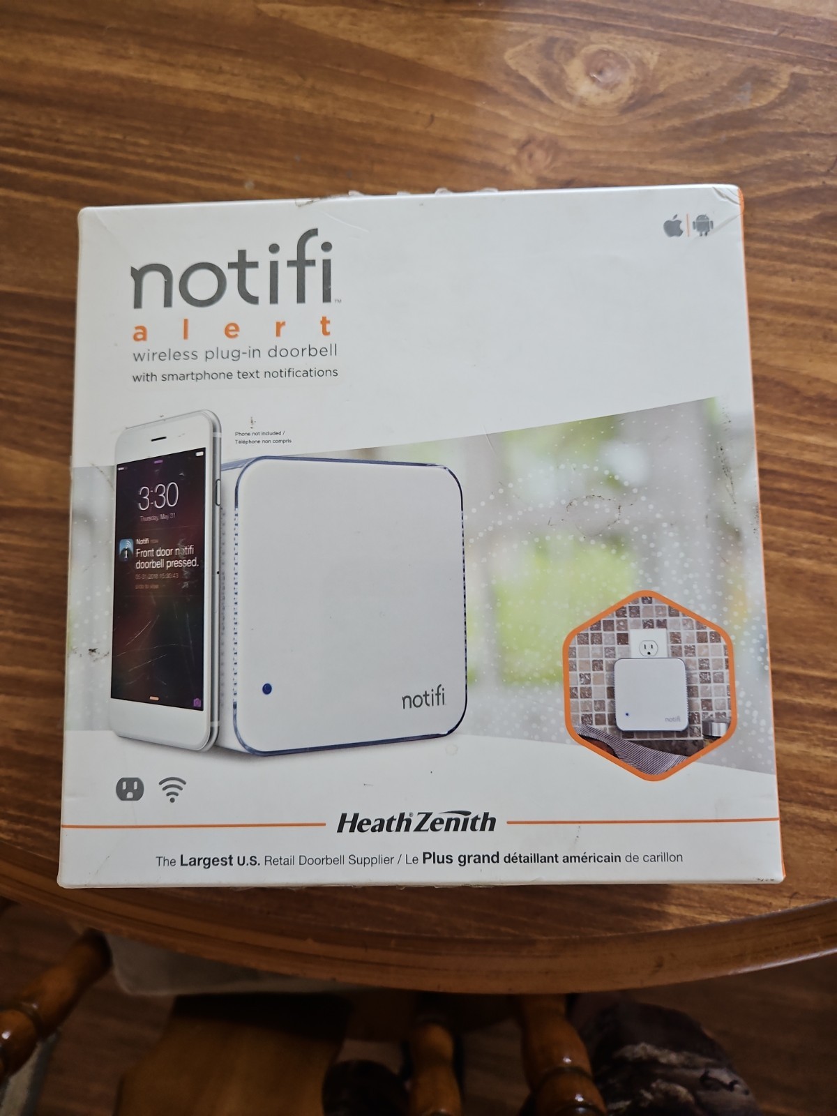 Notifi Alert Wireless Plug-In Doorbell Kit w/ Smartphone Texts