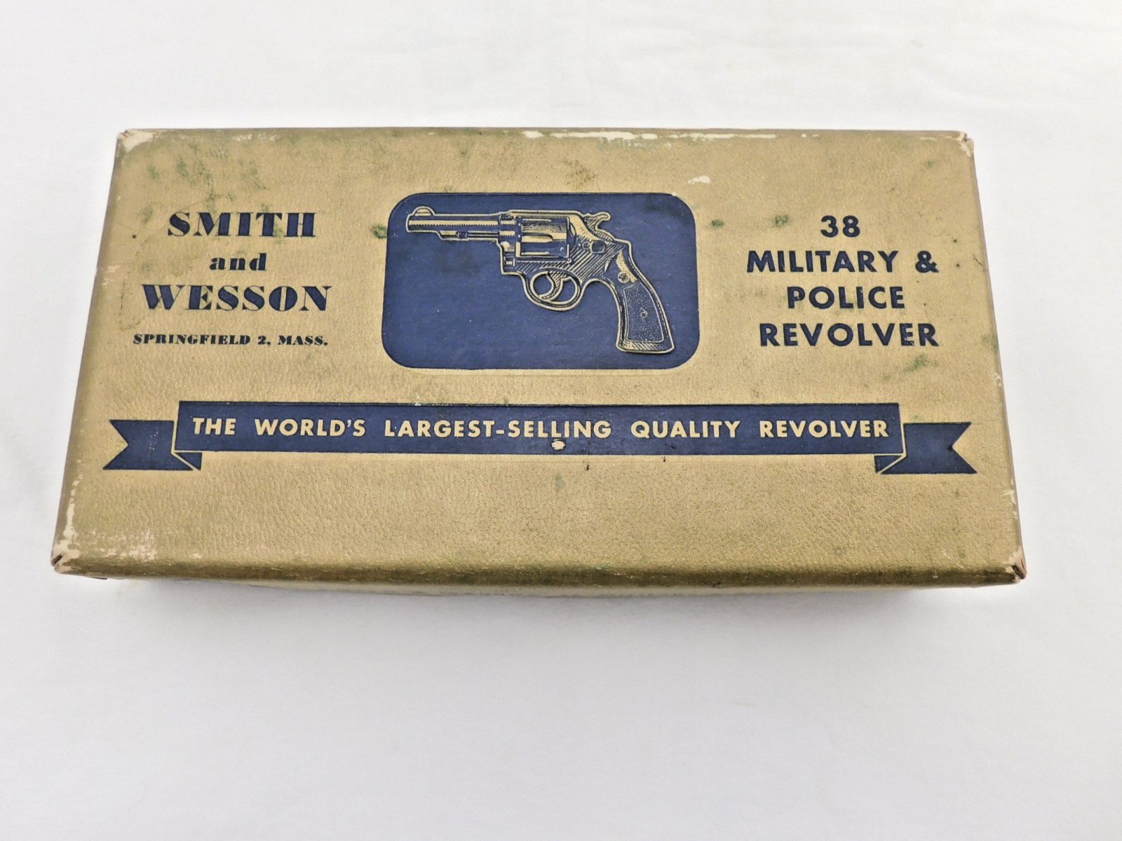 Smith Wesson Early M&P GOLD 2 inch gun box.  RARE Pre Model 10 Revolver NICE