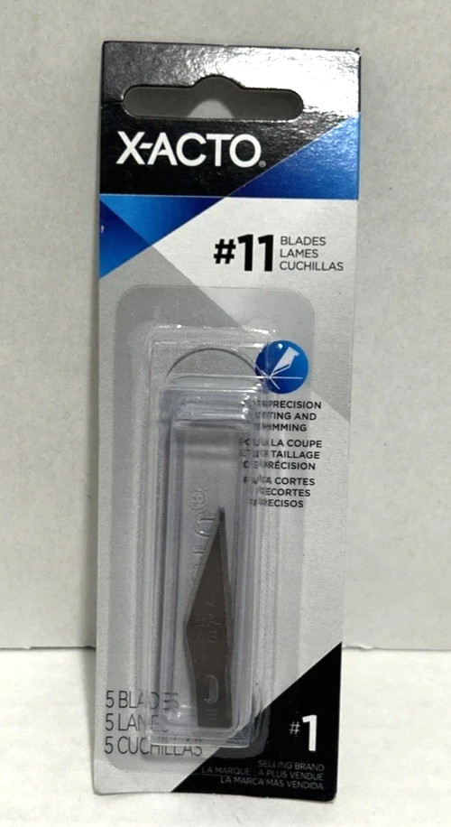 New Genuine X-ACTO #11 Blades - 5 Blades X211 Factory Sealed Pack of 5