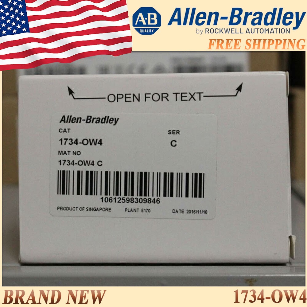 New Sealed  AB 1734-OW4 POINT I/O 4 Point Digital Output 1734OW4