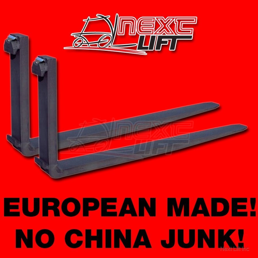 NEW CLASS II 2 96" FORKS 1-3/4 X 5 X 96 CL2 PAIR 8FT SET FORKLIFT 1.75