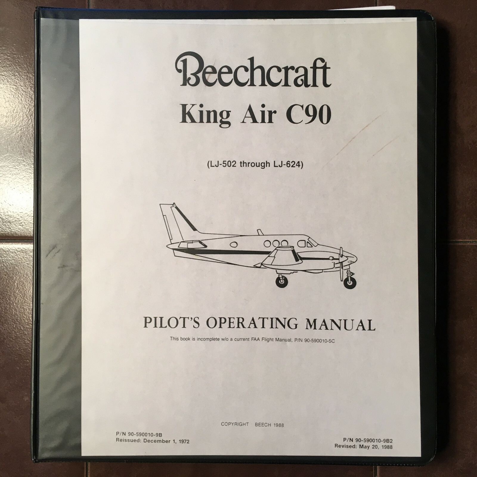Beechcraft King Air C90 Pilot's Operating Manual