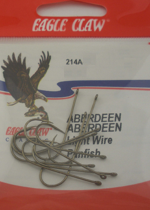 Eagle Claw 214A #4 10Ct Bronze Wire Aberdeen Hooks