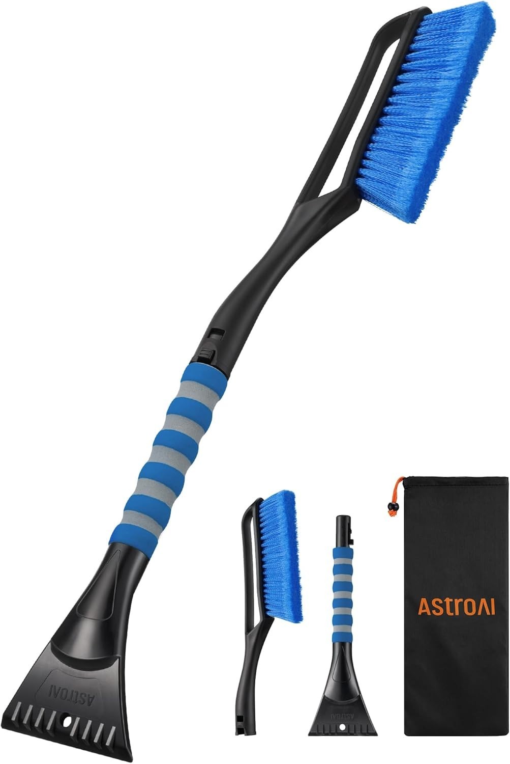 27" Snow Brush and Ice Scraper in Blue