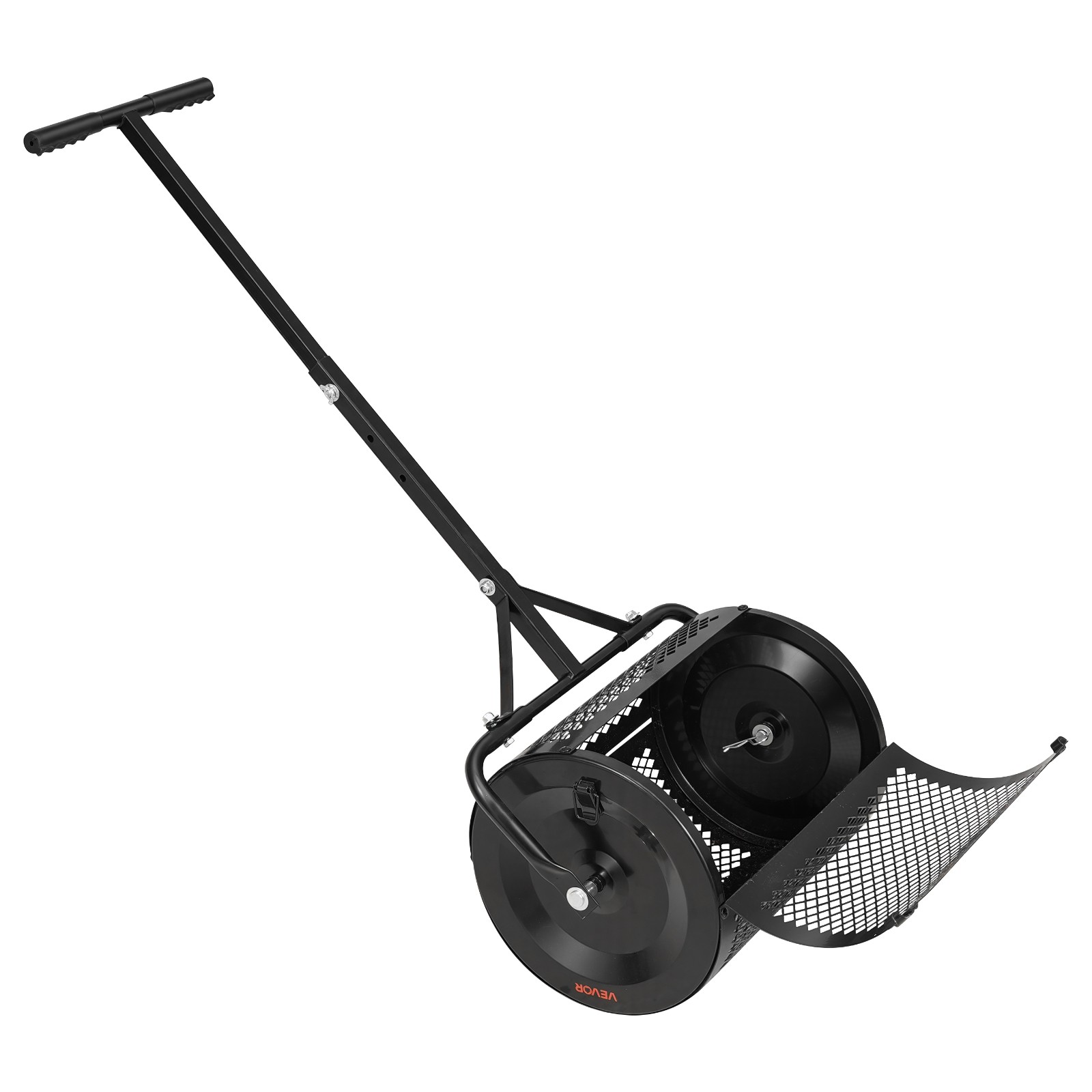 VEVOR Compost Spreader Peat Moss Spreader 16.5" with T-Shaped Handle for Yard